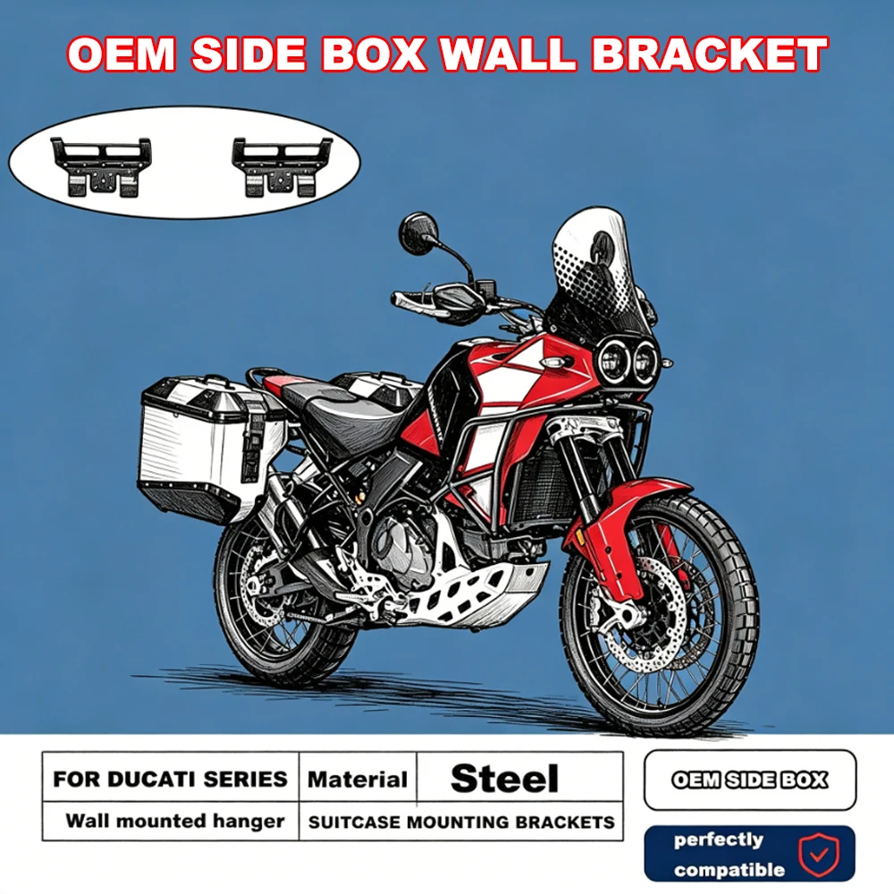 

Multistrada V2/S Accessories Case Wall Mount Pannier Holder For DUCATI DesertX / Rally NEW Suitcase OEM Cases Wall Bracket