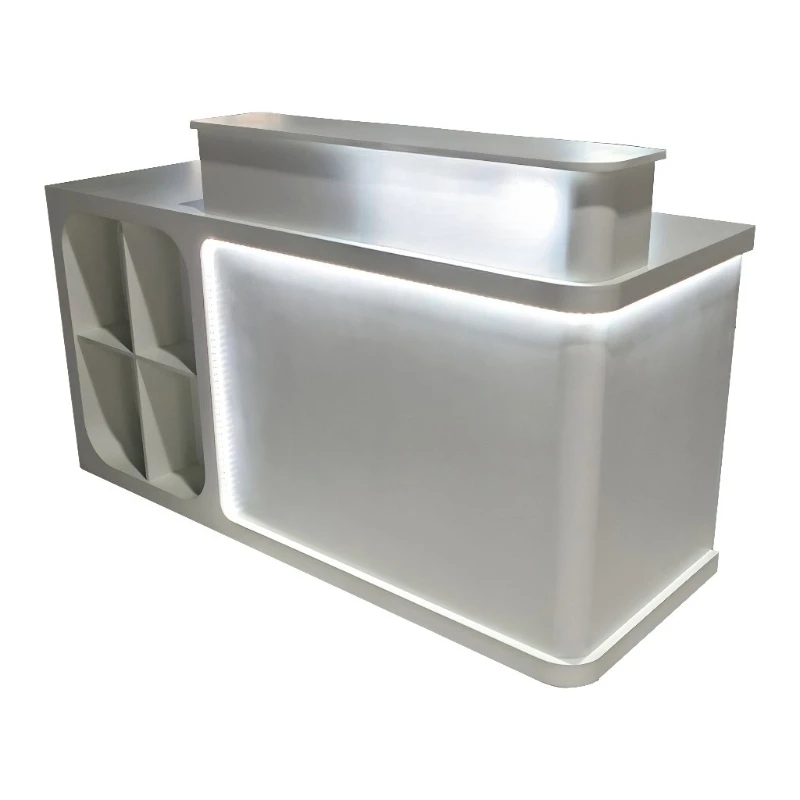 

Simple and modern front desk Reception desk Bar table Large counter