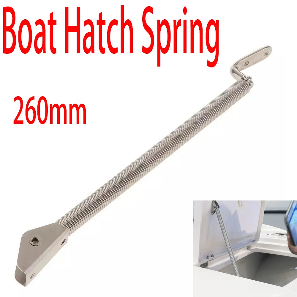 

Boat Hatch Spring Marine Stainless Steel 260mm Spring , Lid Support Spring Boat Accessories