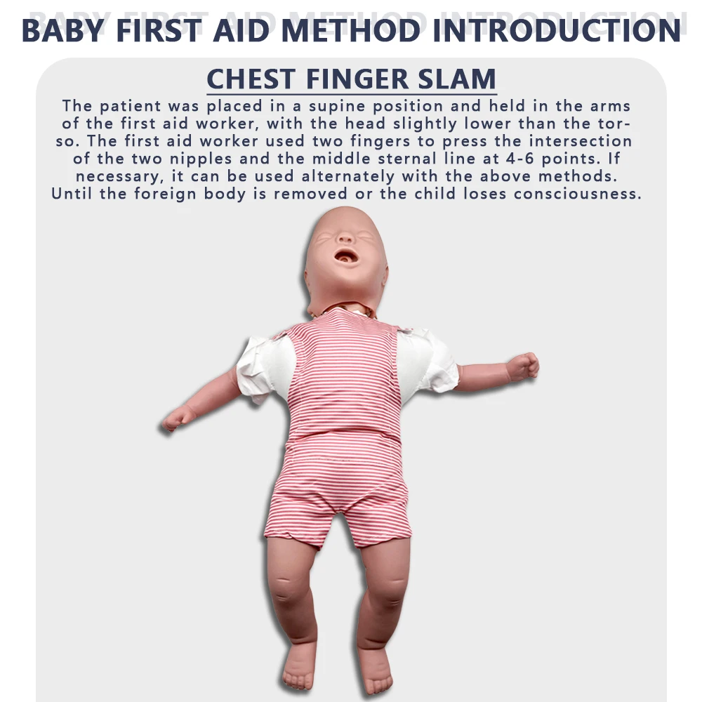 Baby Infarction Model Human Infant Airway Obstruction Heimlich Medical CPR Training Manikin