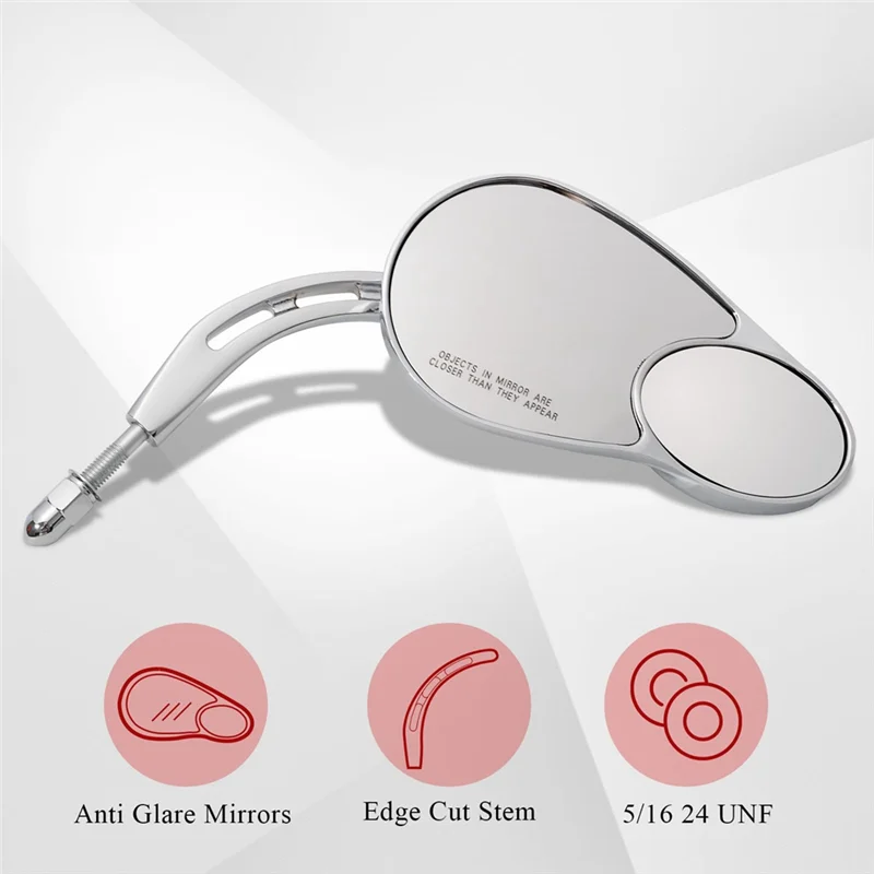 

Classic-Split Vision Rearview Mirrors For Davidson Road King Street Glide Road Glide Softail Iron 883 Iron 1200