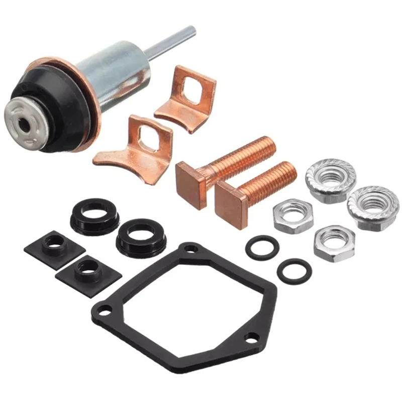 Top!-Universal Motor Starter Solenoid Repair Rebuild Kit Plunger Contacts Set For Toyota Subaru Honda