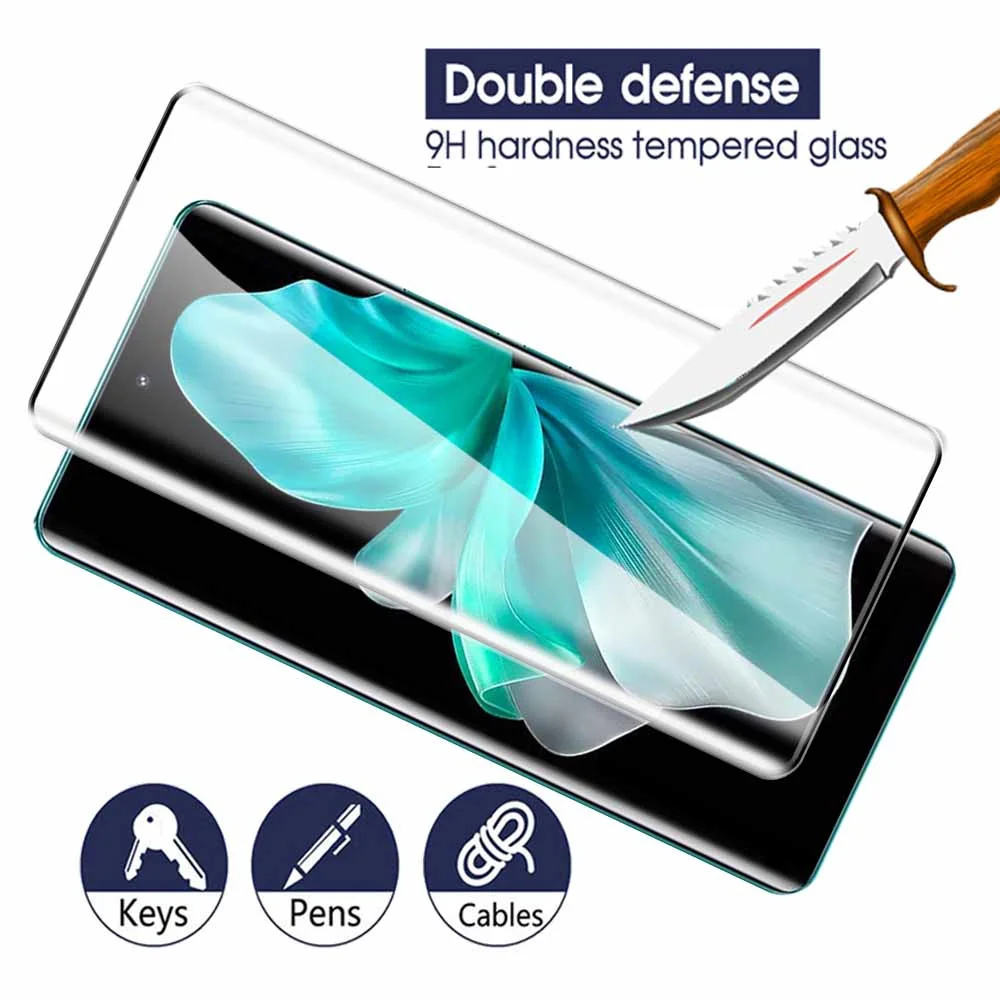 حافظة من الزجاج المقسى المنحني 9D لهاتف vivo V30 Pro واقي للشاشة لهاتف vivo V30 V 30 30V Pro V30Pro 5G 2024 أفلام واقية للكاميرا