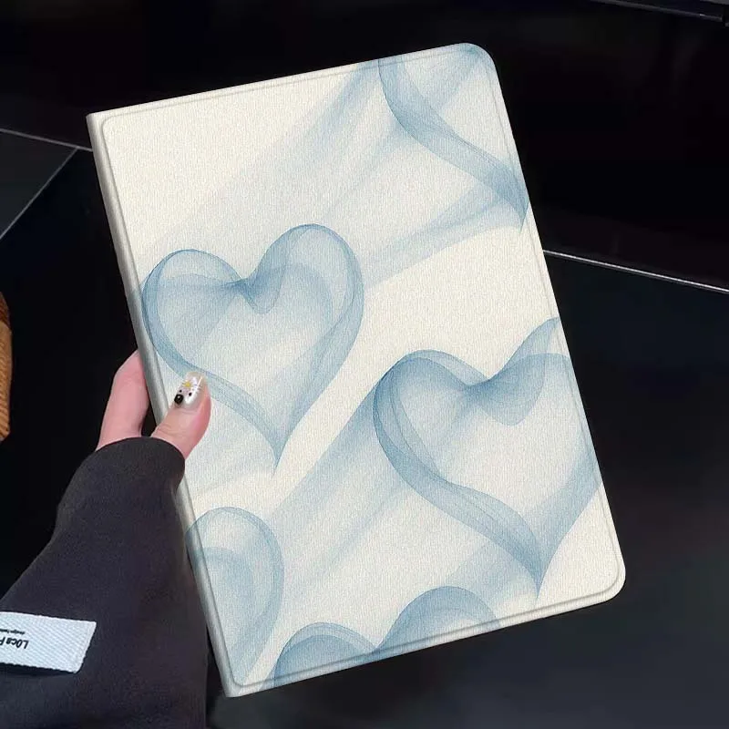 

Blue Heart Pattern Art Gift Tablet Case For Huawei Honor MatePad MediaPad Air 5 6 7 11 V6 V7 V8 V9 X9 X8 T10 T10s C5e T5