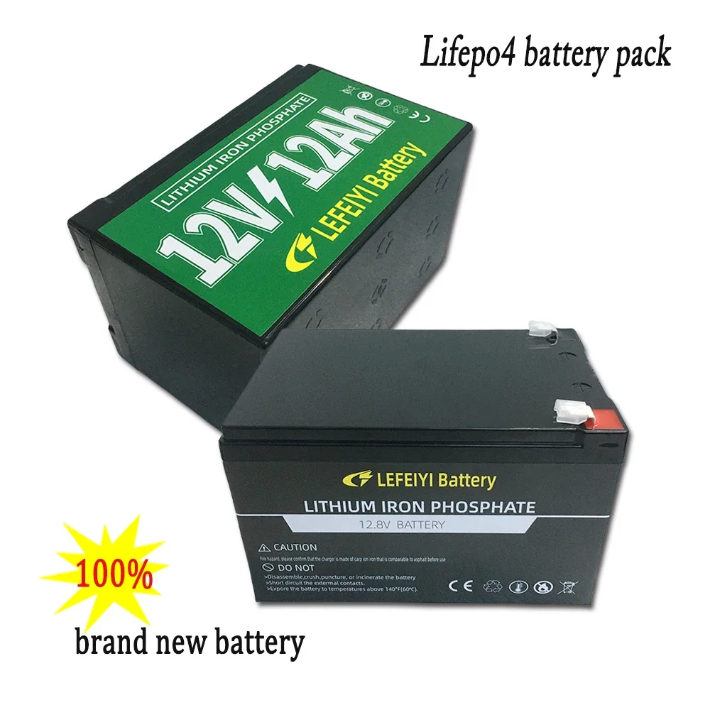 12V 12Ah Lifepo4 rechargeable battery pack, For power supply of electric vehicles, solar street lights, and other equipment