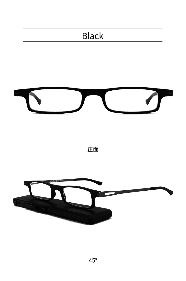 KAEDEK Unisex Neue Mode Klapp Lesebrille Tragbare Anti Augen Überanstrengung Blau Licht Blockieren Leser Gläser Mit Box – Detail 21