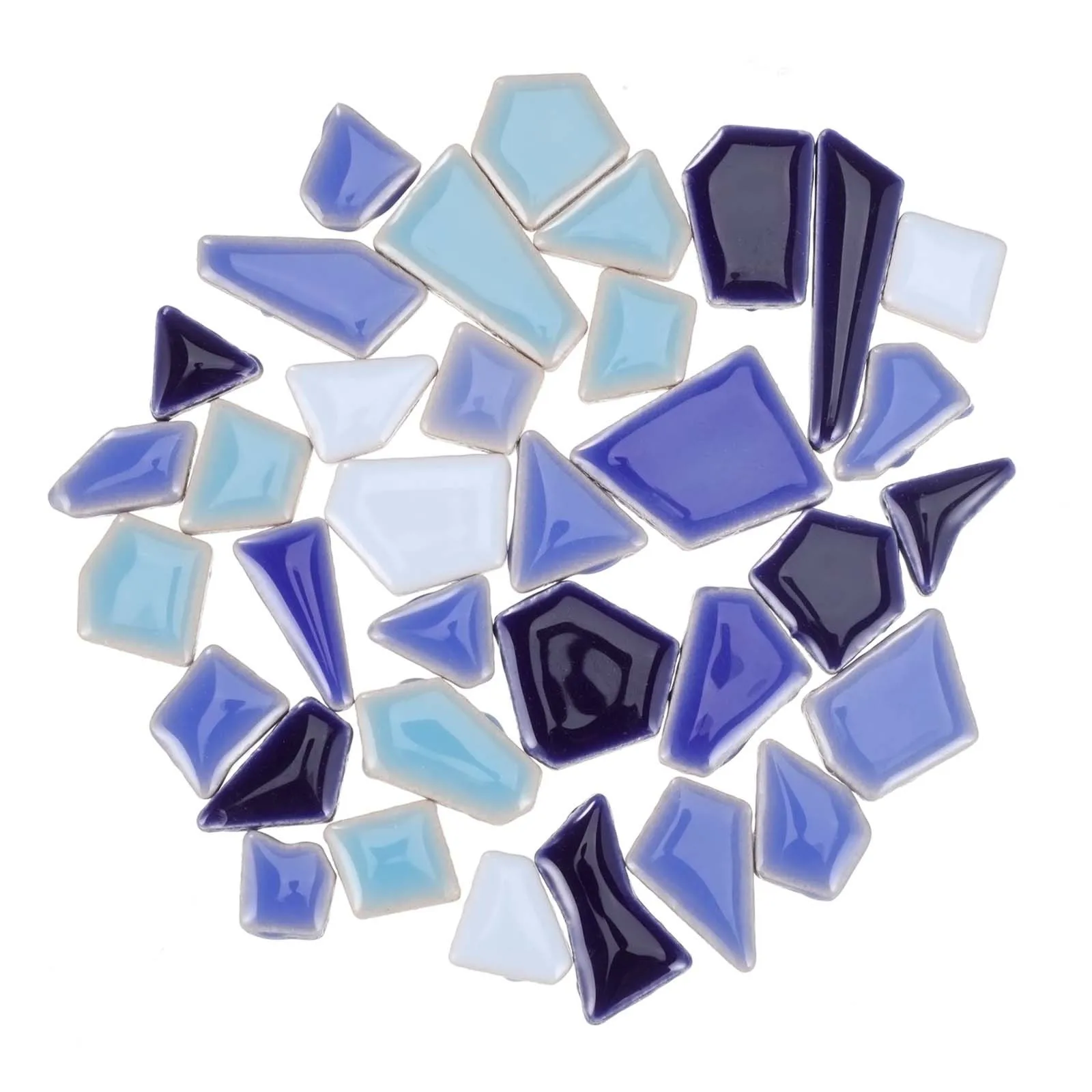 

200G Loose Mosaic Tiles Vibrant Ceramic Pieces for Craft Making DIY Home Garden Renovation Projects Small Tiles Crafts Set