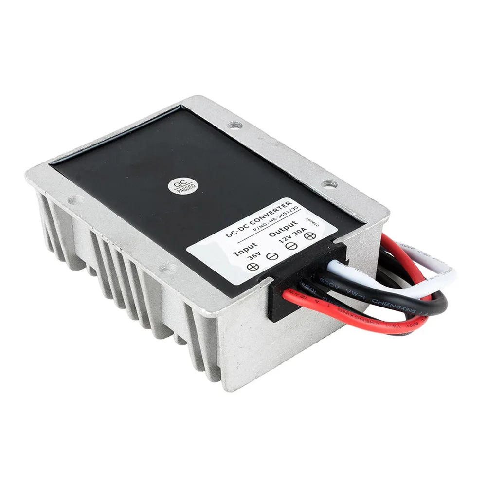 Efficient Step Down Converter 36V to 12V 30A 360W with IP68 Rating and Protection Against Overvoltage and Overload