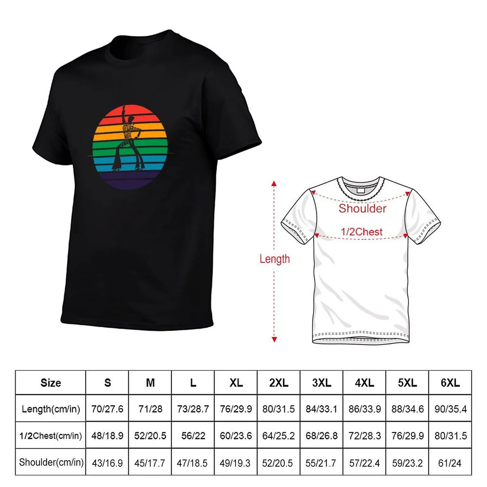 Saturday Night Fever Multi Colors T-Shirt plus size clothes boys whites t shirts men