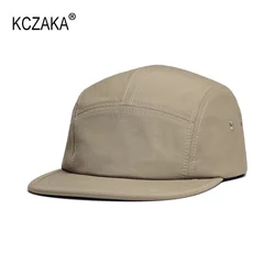 KCZAKA Brand 5-panelowe czapki z daszkiem z płaskim rondem dla mężczyzn Letnie sportowe szybkoschnące oddychające czapki dla hip-hopowych składanych czapek przeciwsłonecznych