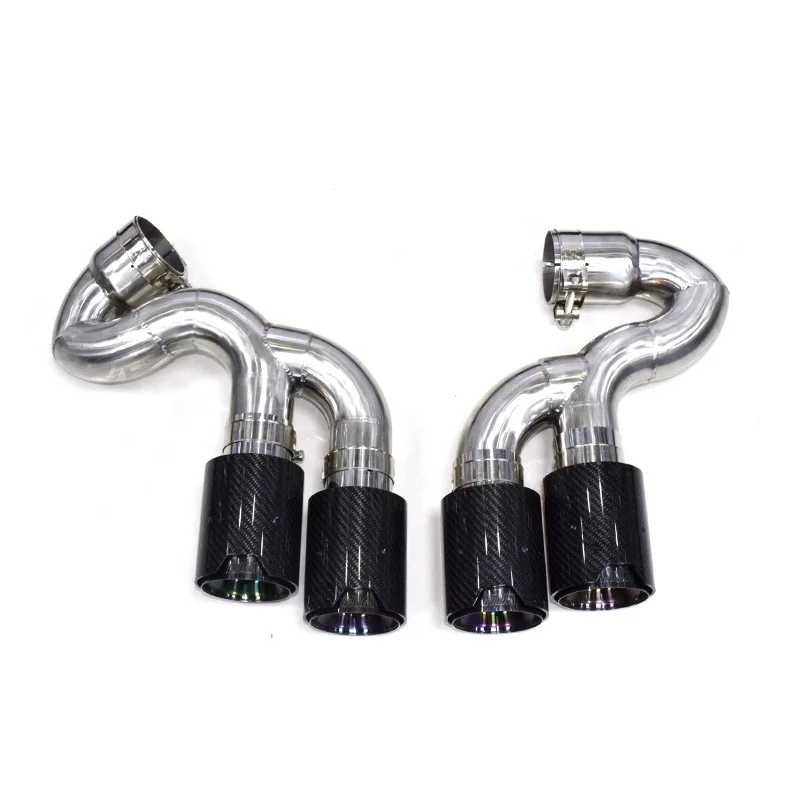 SYPES Glossy Carbon M X5 Exhaust Pipe for 2009-2013  X6 Muffler Tip Retrofit M5