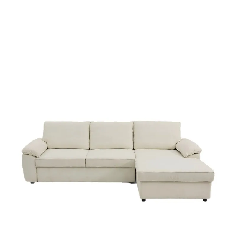wind multi-functional storage sofa bed integrated dual-purpose small apartment living room fabric corner sofa push-pull bed