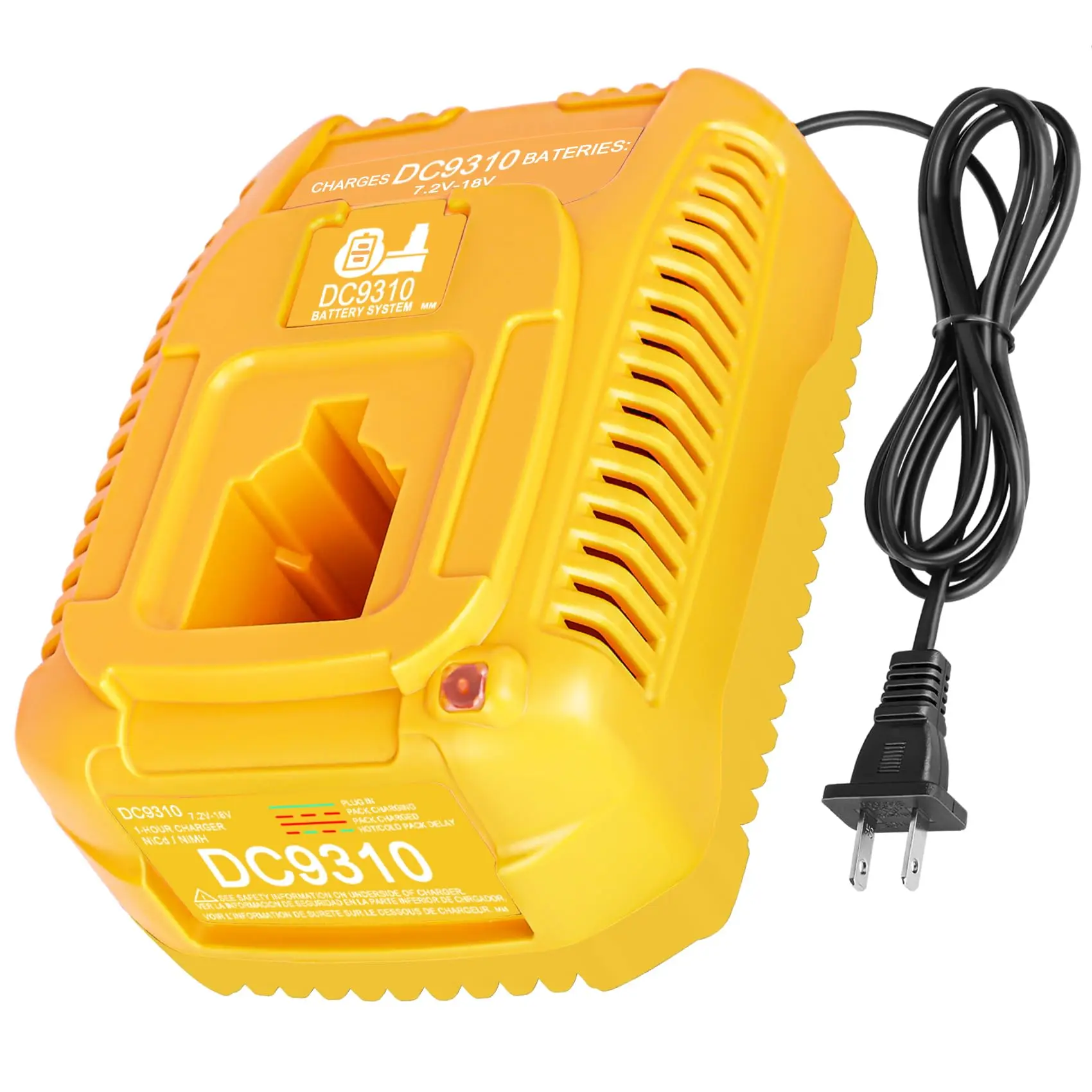 

18V XRP Fast Charger Compatible for Dewalt Battery Charger DW9116 for 7.2V-18V NiCD/NiMH Batteries(NOT for Li-ion Battery)