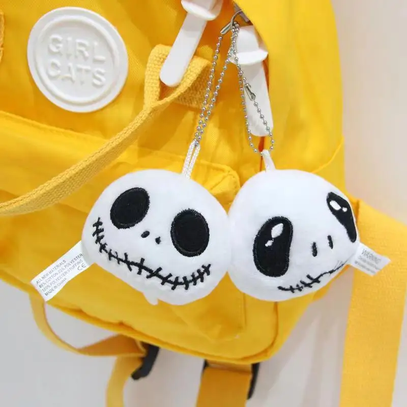 Disney Movie The Nightmare Before Christmas Jack Skellington Keychain Pendant Cartoon Toys Jack Skellington Soft Doll Kids Gifts