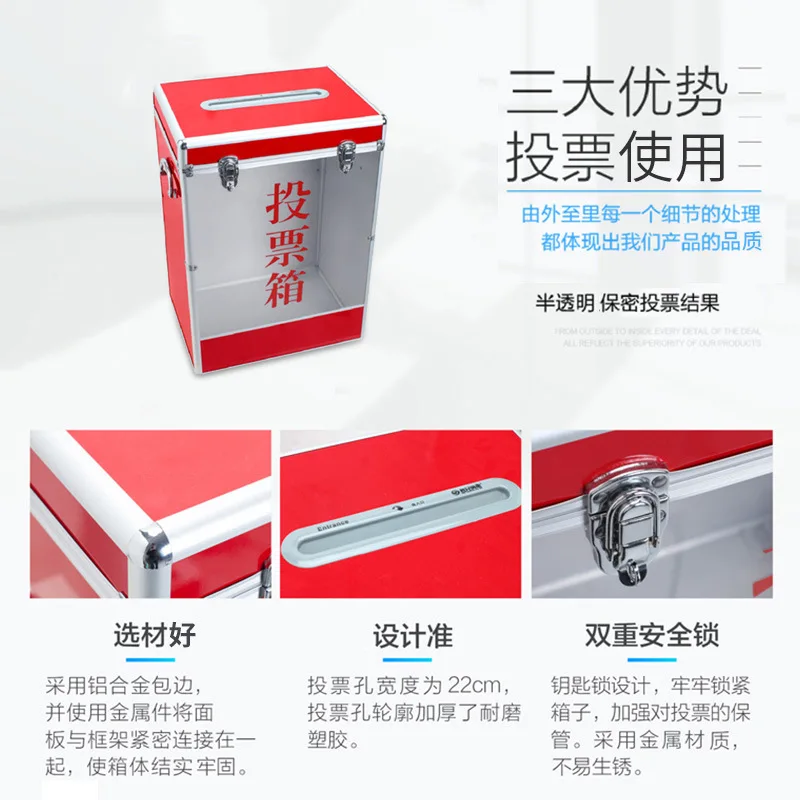 Portable Transparent Acrylic Election Box Voting Box Transparent Blank Box Floor Standing