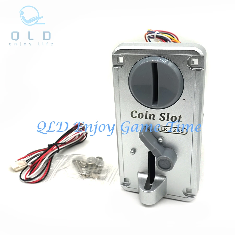 

Multi Coin Acceptor LK-133S Game Toknes Slot With 4 Pins Cable For Toy Claw Crane Neo Geo Arcade Vending Machine Pinball Parts
