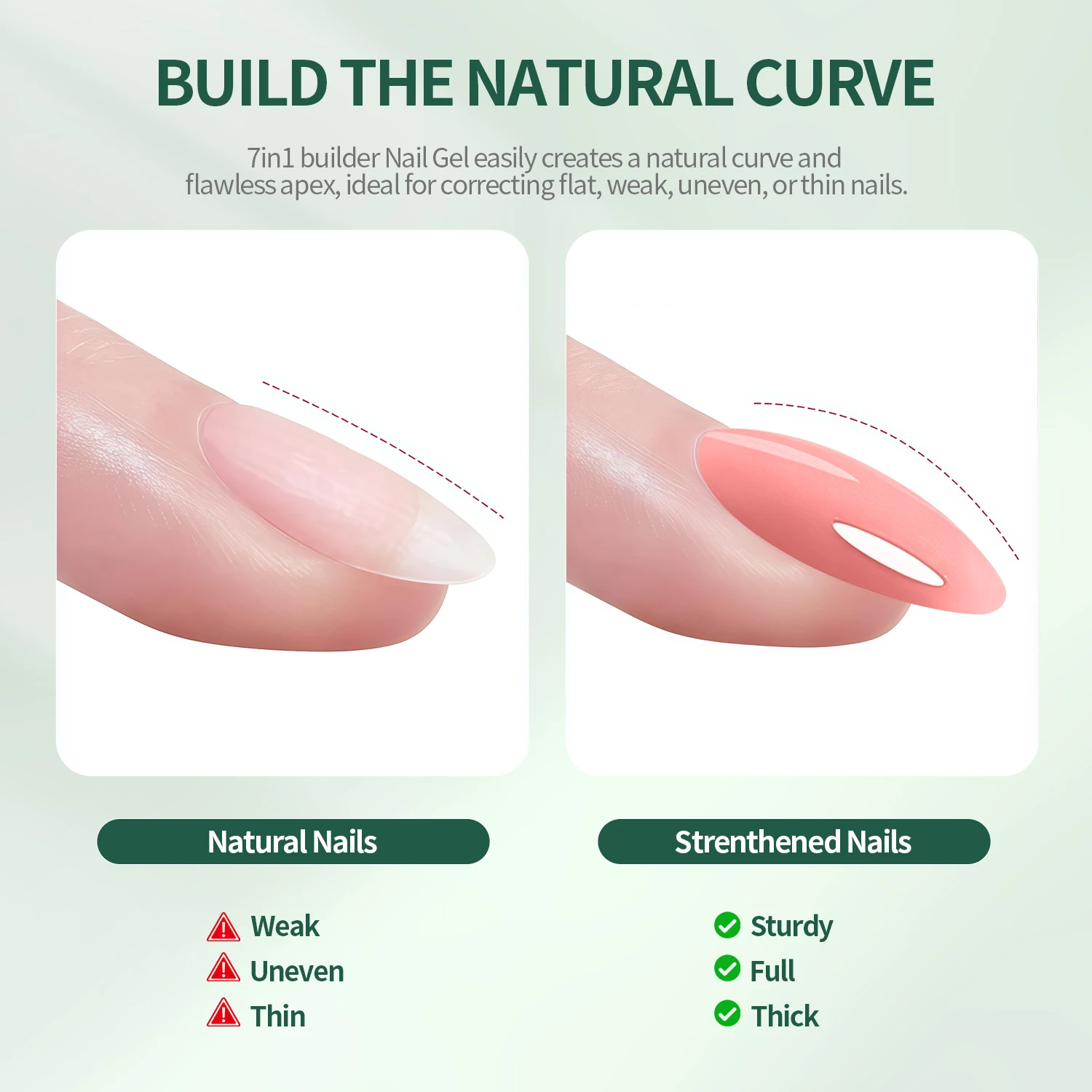 Nailpop 7IN1 Multifunktions-Builder-Gel, 4 Farben, Verlängerungsstärke, Apex-Baustein für anfängerfreundliche Maniküre, 15 ml