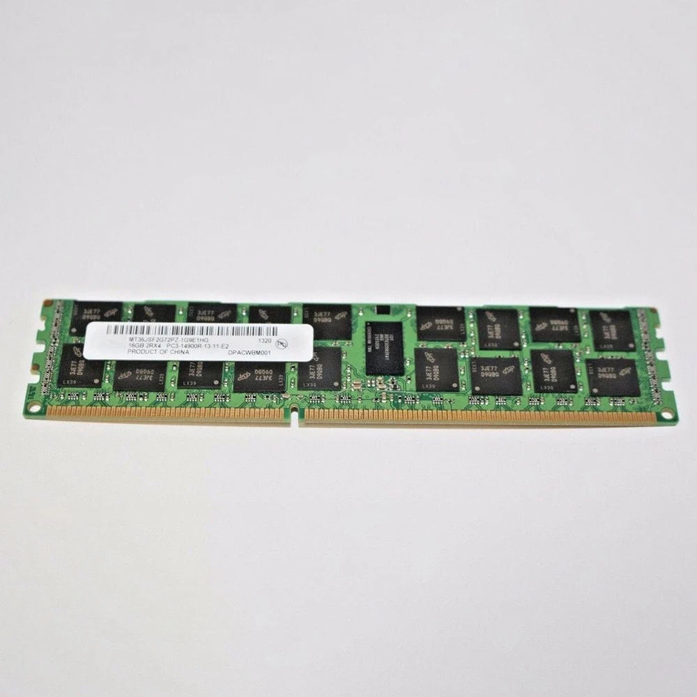 1 peça para memória mt MT36JSF2G72PZ-1G9E1 16g 16gb 2rx4 ddr3 PC3-14900R 1866 ram envio rápido de alta qualidade