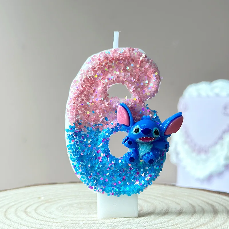 شمعة عيد ميلاد رقمية إبداعية بعمر سنة واحدة، شمعة كعكة عيد ميلاد لطيفة باللون الأزرق