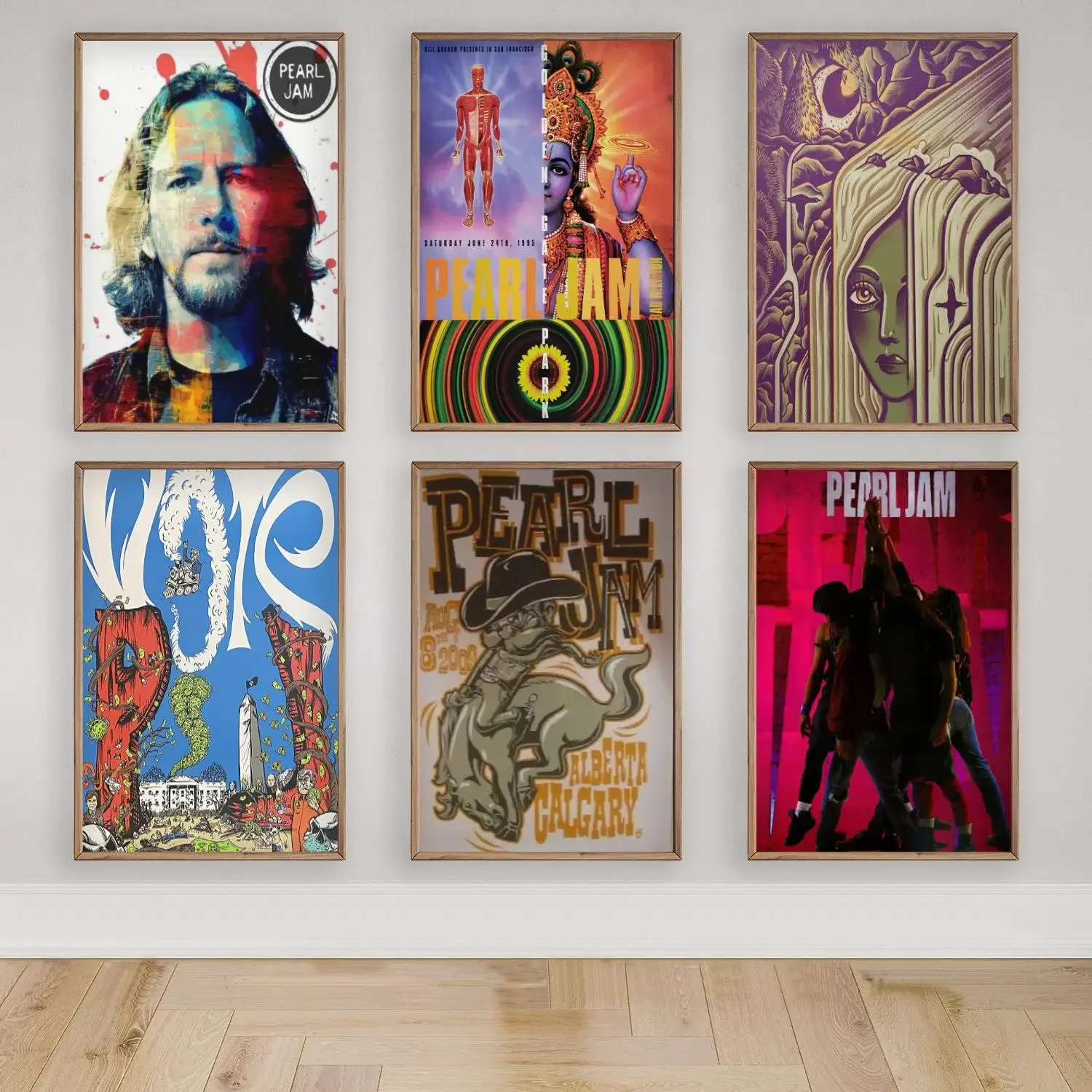 Pearl Jam Band Poster Prints Wall Art Canvas Painting Poster For Modern Family Living Room Home Decor