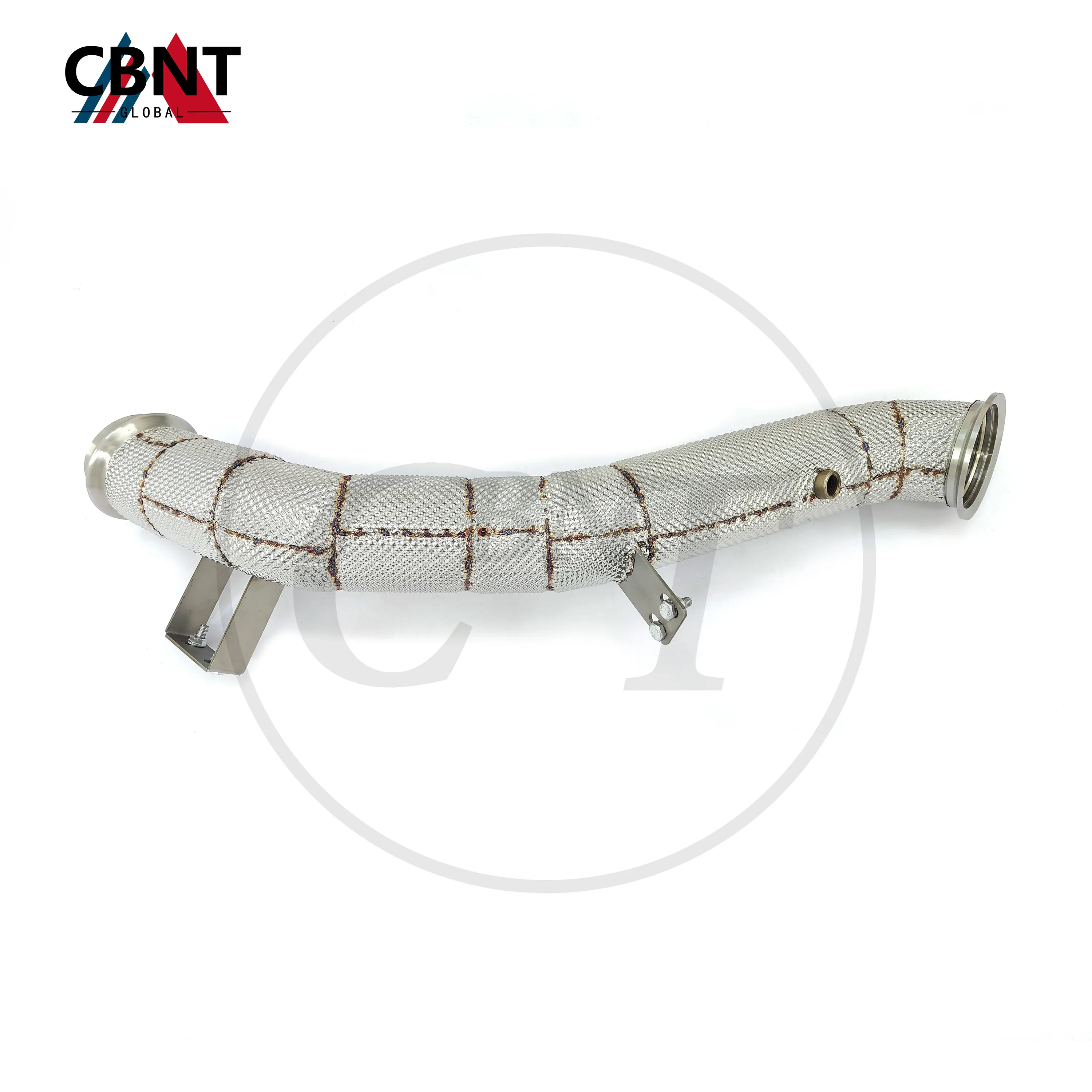 

CBNT for Mercedes-benz W206 C43 C63 2.0T High Flow Catless/Catted Downpipe With Heat Shield SS304 High Quality Exhaust Pipe