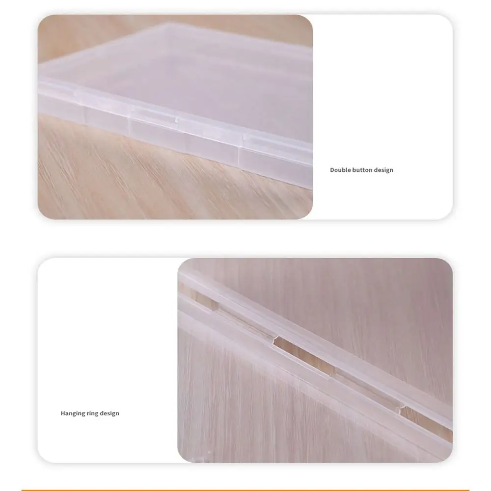 Transparent Storage Box Square Plastic Jewelry Beads Container 4 Sizse Small Items Case Packing Boxes Sundries Organizer