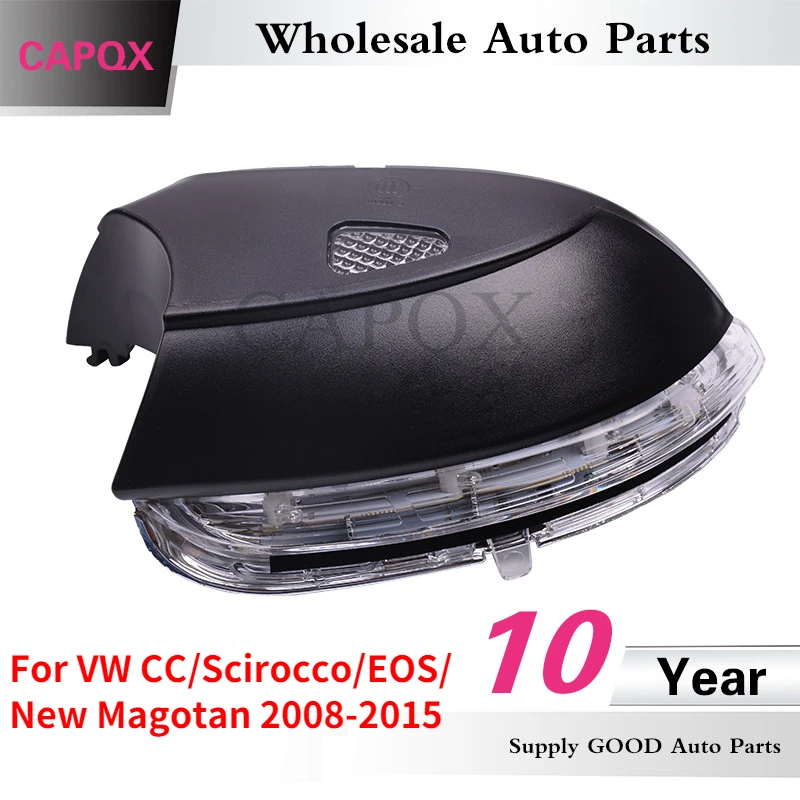 CAPQX Right & Left Side Mirror LED Turn Signal Light Lamp 35D 949 102 For VW CC/Scirocco/EOS/ New Magotan 2008-2015