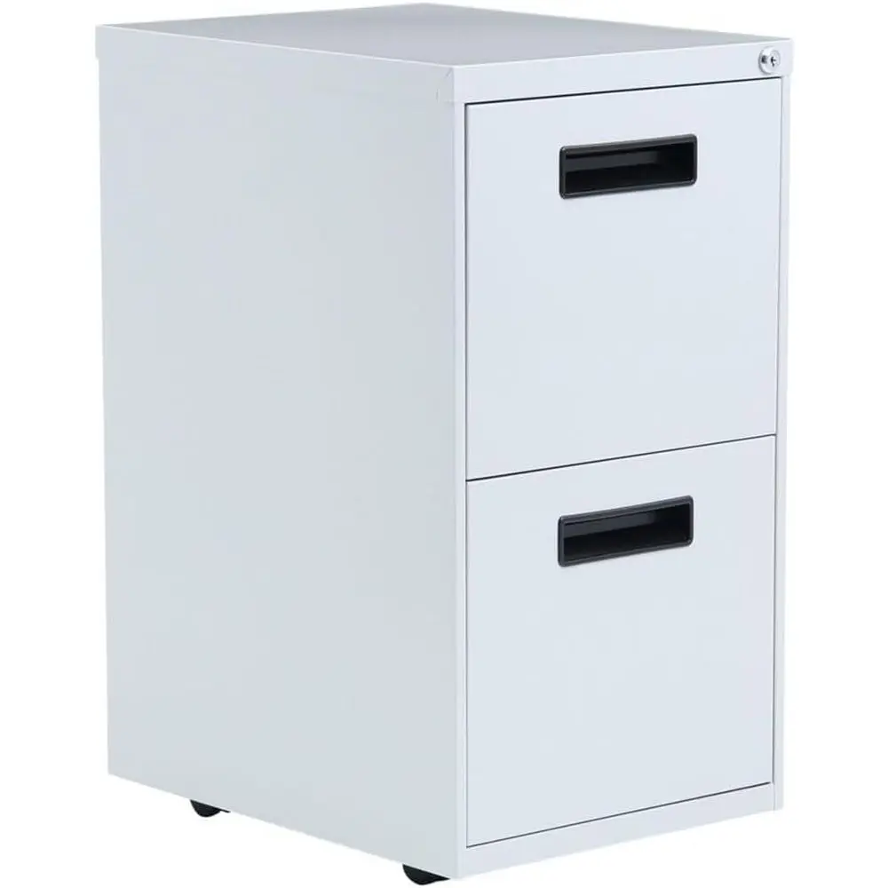 

Gray Pedestal File Cabinet, 2 Drawers, Letter Size, 15.875W x 28.25H x 19.75D