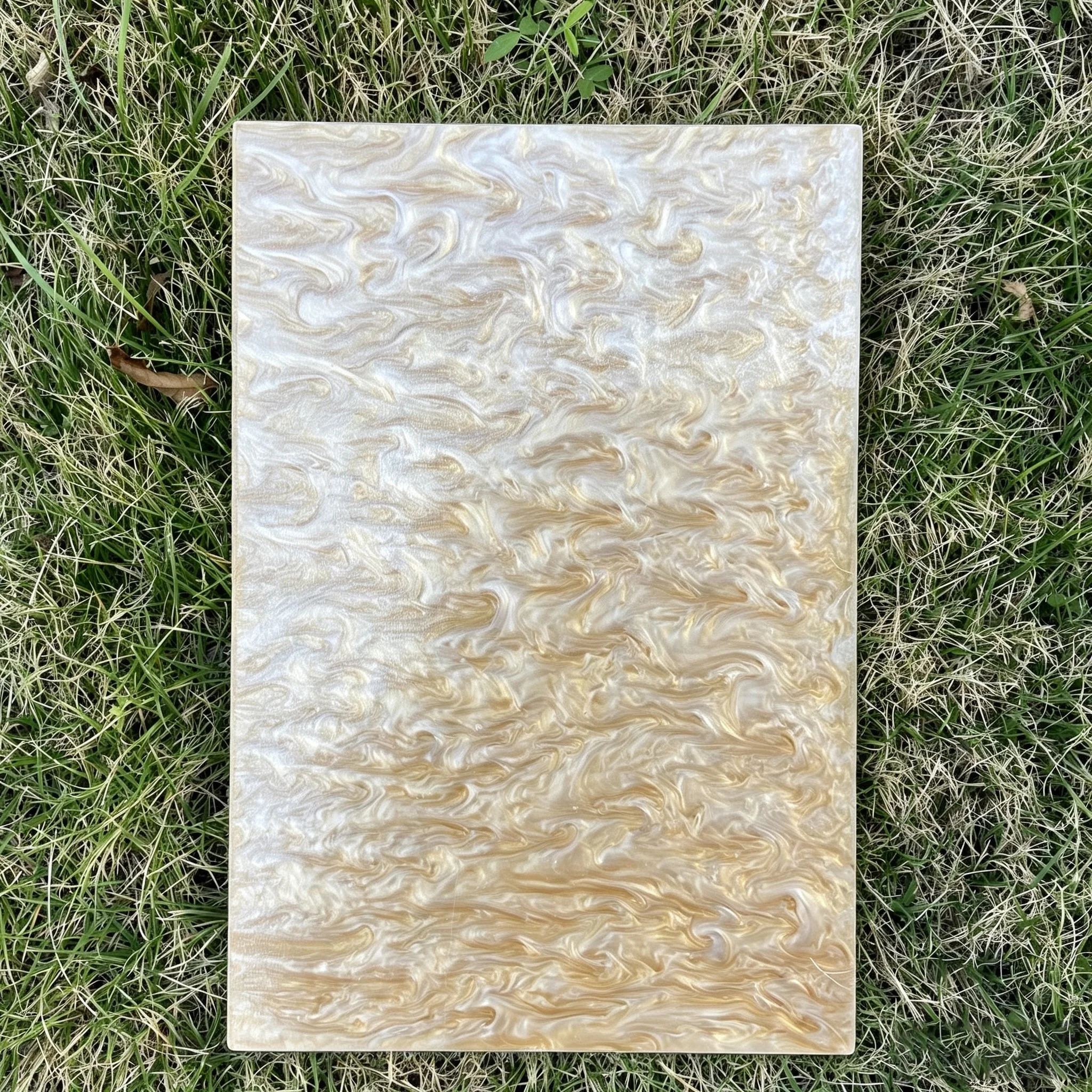 Brown Pearl 3mm Thick Laser Cutting Handmade Cast Acrylic Sheets for Custom Gifts Makers Designers and Crafter 8 X 12 Inches