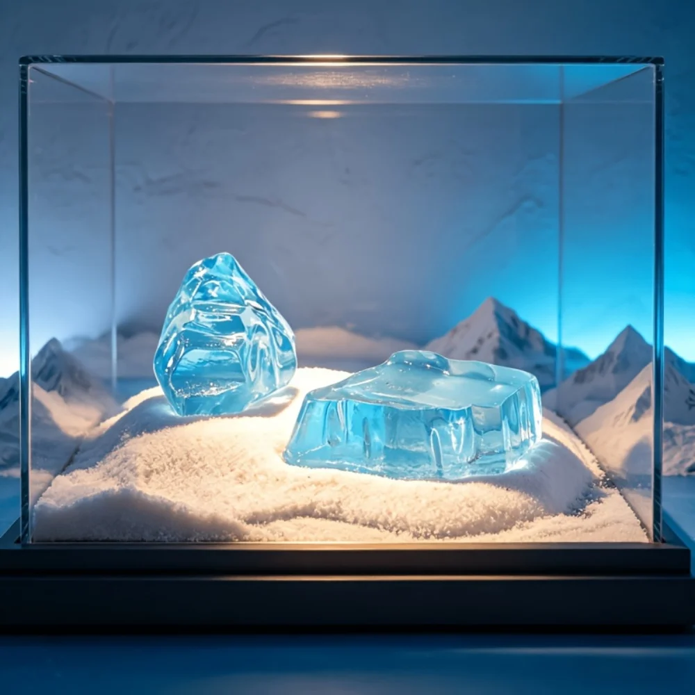 6pcs Set Random Styles Miniature Resin Glacier And Iceberg Models For Micro Landscape Sand Table Creative DIY Home Decoration