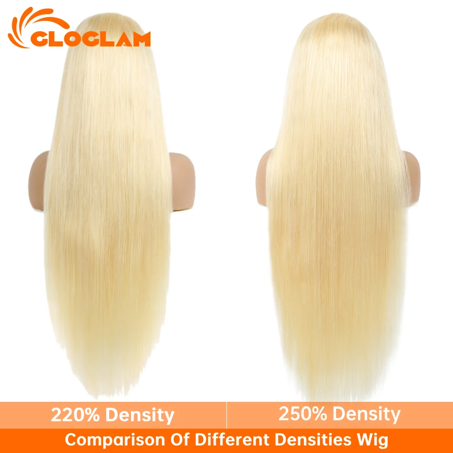 Straight 220 Density 13x4 13x6 360 Lace Front Wig Human Hair Pre Plucked