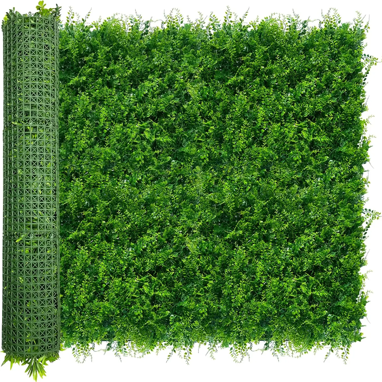 

40x120 Inch UV-Resistant Artificial Hedge Wall Panels, Faux Boxwood Privacy Screen for Indoor Outdoor Decor