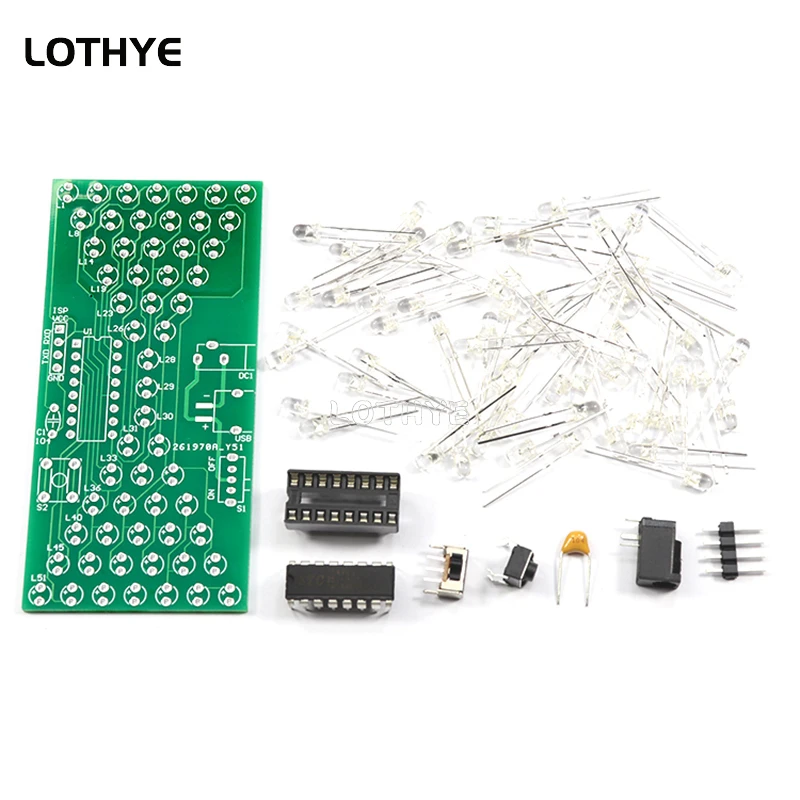 Led Elektronische Zandloper Diy Elektronische Kit 5V Light-Emitting Diode Fun Lassen Elektronische Diy Vaardigheden Training Accessoires