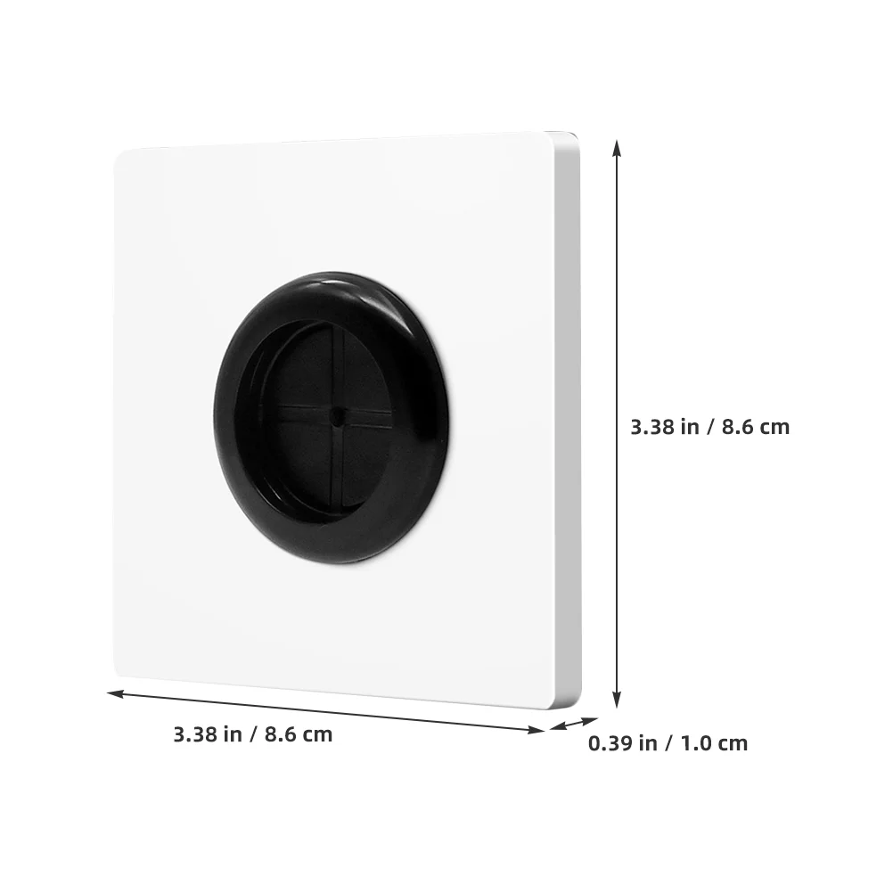 5 Pcs Threaded Socket Cable Pass Through Wall Plate Management for Blank Outlet Cover Insert