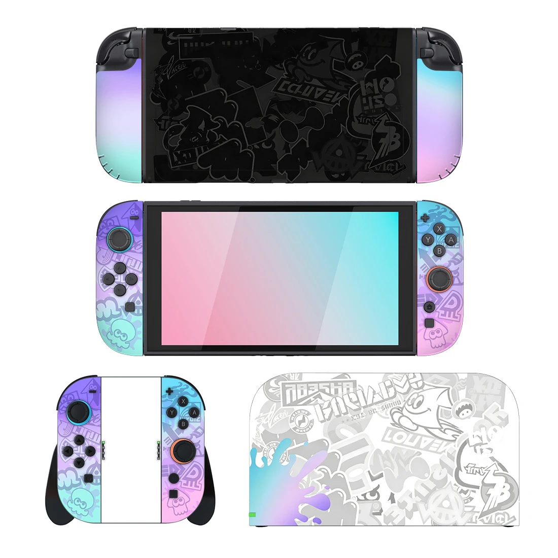 novo-adesivo-protetor-splatoon-para-console-nintendo-switch-2-suporte-de-carregamento-e-controle-joy-con-em-vinil