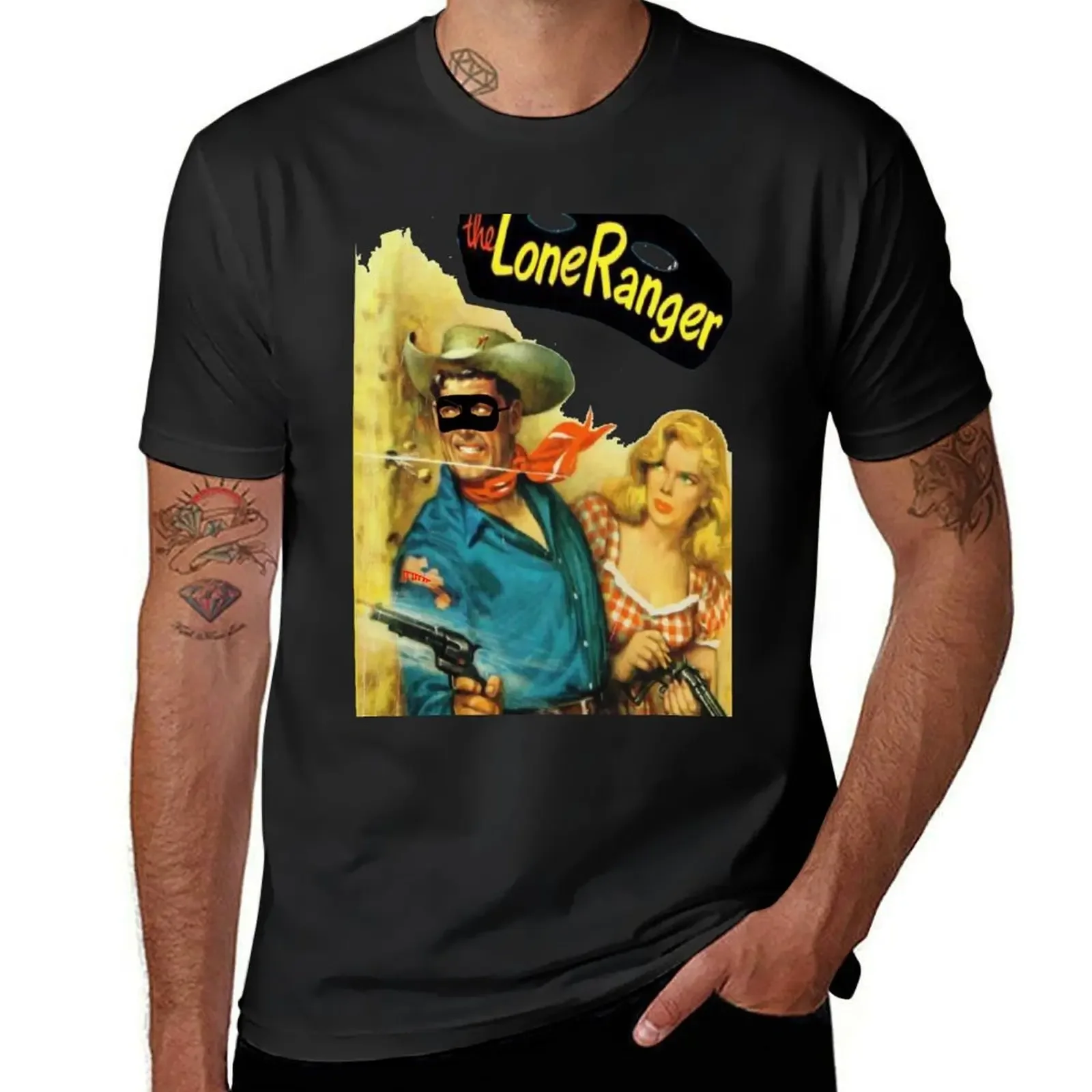 Lone Ranger T-Shirt new edition vintage customs Blouse heavy weight t shirts for men