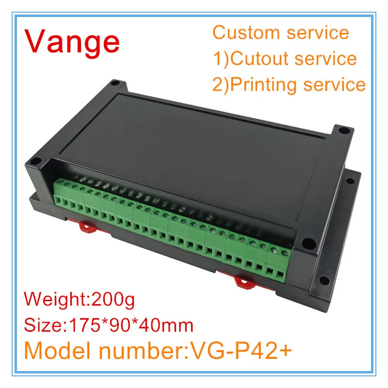 Vange PLC project box 175*90*40mm ABS plastic enclosure terminal block housing