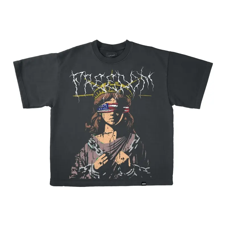 Freedom Boxy Vintage Tee - 7.6oz Heavyweight T-Shirt/260gsm