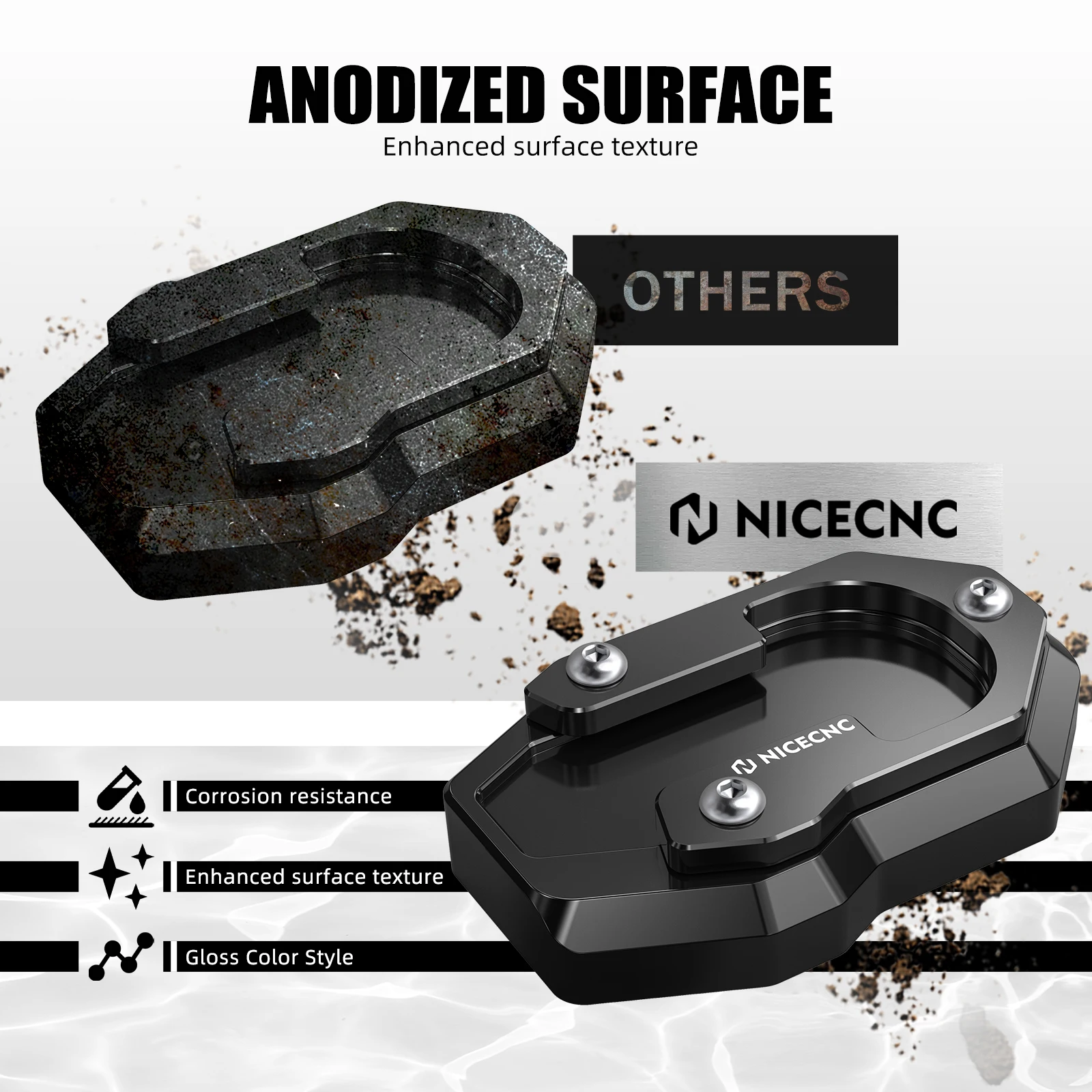 ل هارلي سبورتستر S RH1250S 2021-2024 2022 2023 حامل القدم الجانبي مسنده وسادة موسع #5