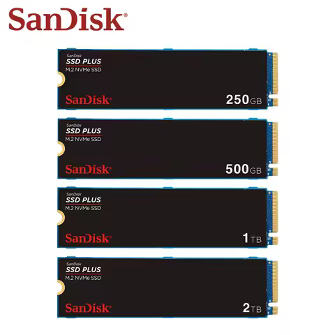 SanDisk SSD PLUS M.2 2280 NVMe PCIe Gen 3.0 Internal SSD 2TB 1TB 500GB 250GB Solid State Drive Max 3200Mb/s Original Hard Drive
