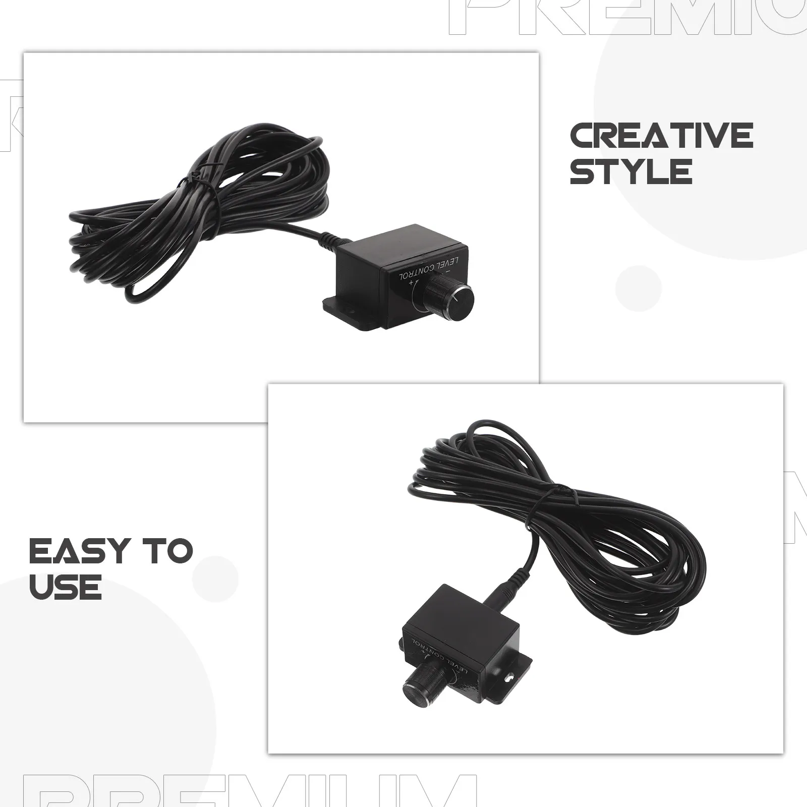 5M Audio Volume Knob Universal Car Bass Controller Inline Passive Volume Control Car Amplifier Subwoofer Sound System Knobs