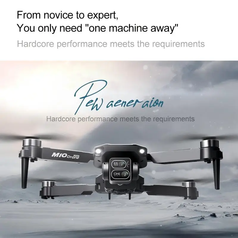 Professional M10 Drone 8K HD Brushless Motor Camera FPV Remote Control UAV Quadcopters Four Rotor Helicopter Toys For Beginners