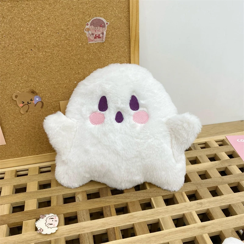 Cute Ghost Cartoon Canvas Bag borsa in peluche Fashion Casual All Match Messenger Bag borse a tracolla borsa da donna