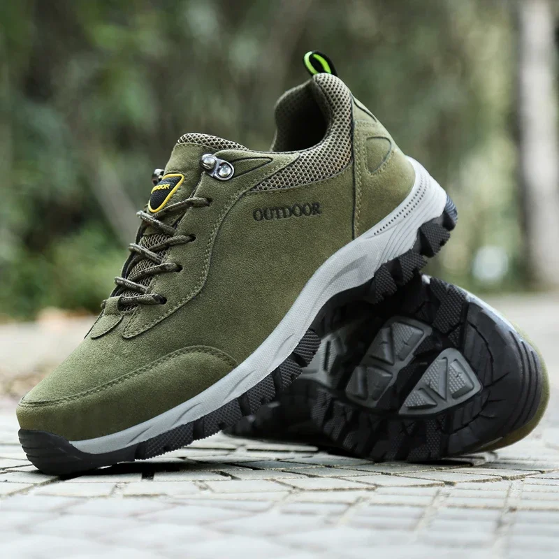 

2025 New Large Size Men's Hiking Shoes, Suede Casual Outdoor Sports Shoes, Breathable Travel Wear-resistant Hiking Shoes