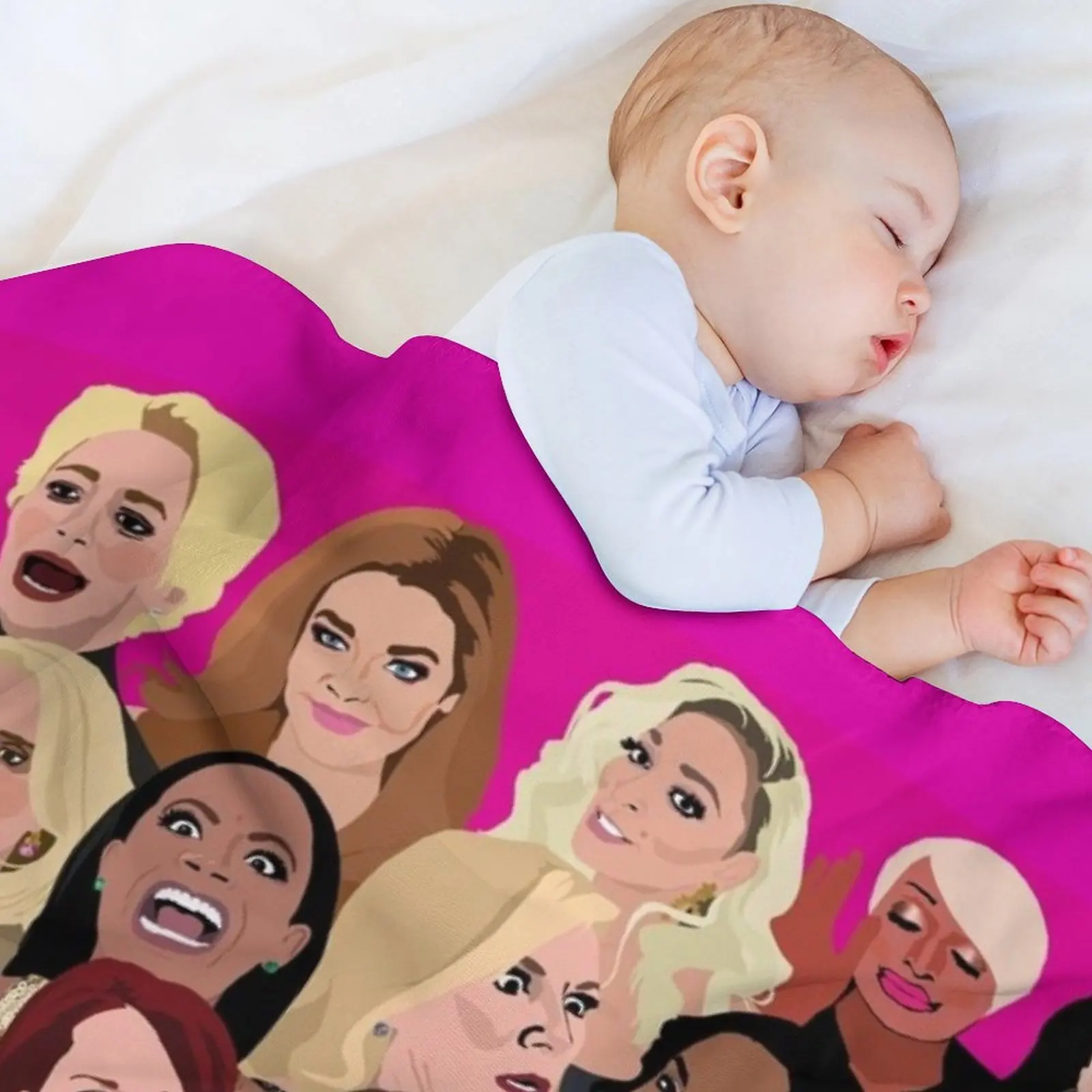 بطانية رمي ريبات البيوت الحقيقية (RHONY، RHOBH، RHOA، RHONJ، RHOP، RHOC، RHOSLC، RHOD، VPR) لفصل الشتاء لبطانيات الأطفال