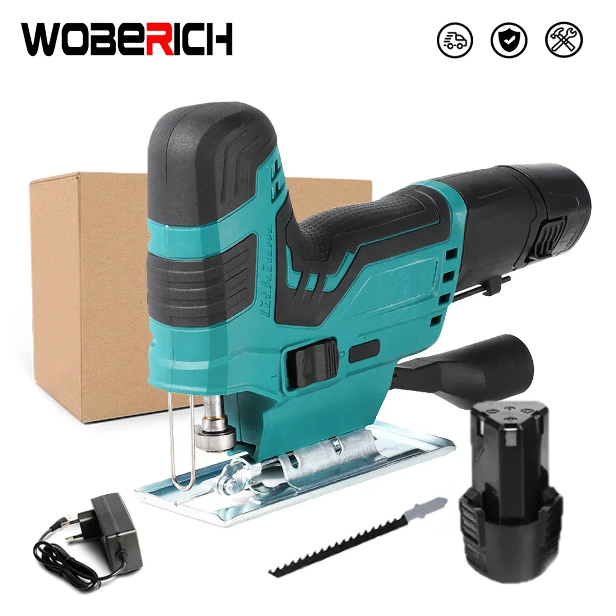 

12V Electrical Saw Electric Jigsaw Jig Saw for Woodworking Portable Multi-Function Woodworking Power Tool With Battery