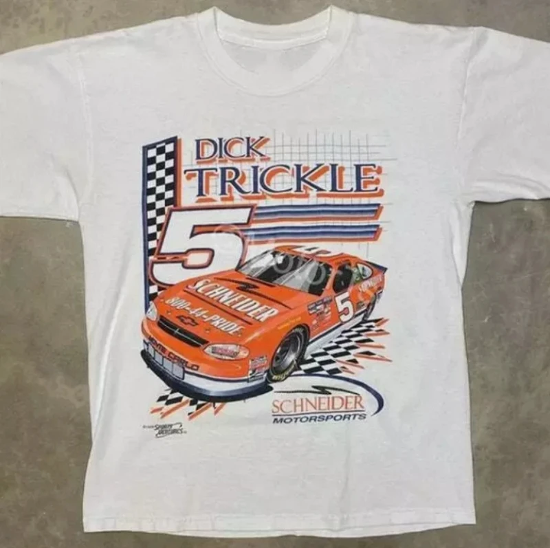 OFERTA Camiseta Vintage 1999 Nascar Dick Trickle Schneider, Camiseta Dick Trickle, Tallas S-4XL, Unisex, Nuevas Llegadas de Primavera/Verano para Hombre y Mujer