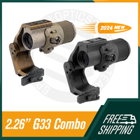 Riflescope Combo G33 3X Magnifier with HRF AMC Body Cover and FAST FTC OMNI Scope Mount 2.26\