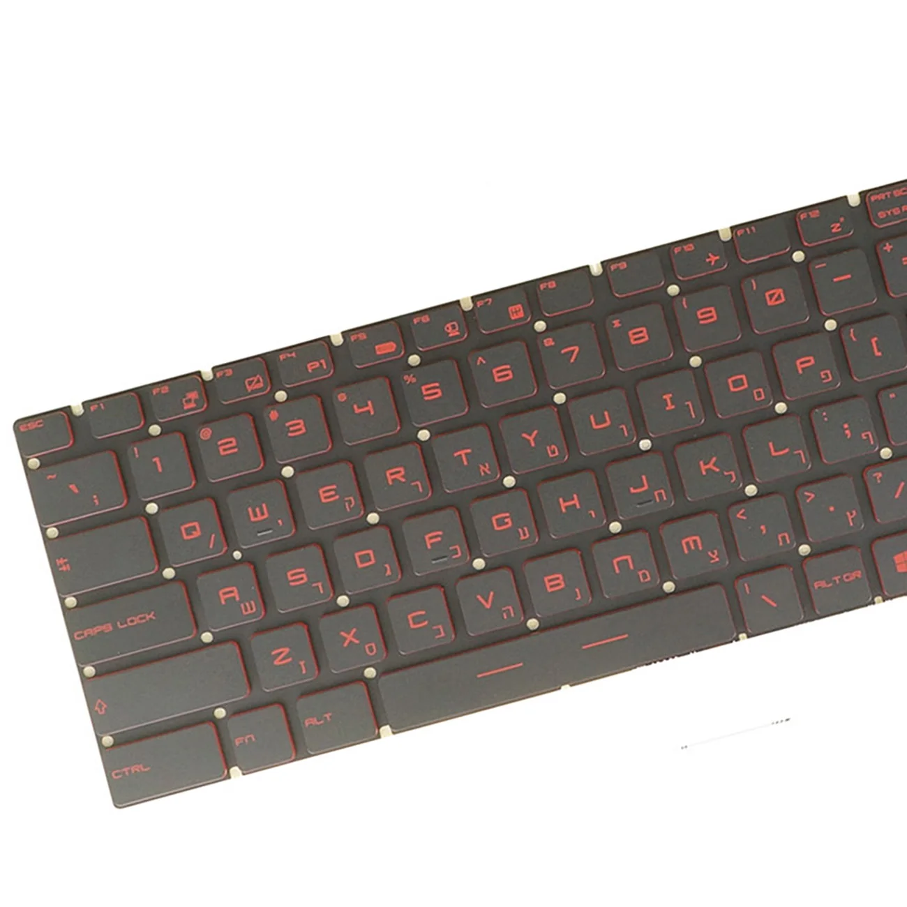 Red Backlit Laptop Keyboard For MSI GL62VR 7RFX, GL62MVR 7RFX,GL72VR 7RFX, GF75 Thin 8RC 8RCS 8RD 9SE 9SEK 9SC 9SD 9SDK  Hebrew