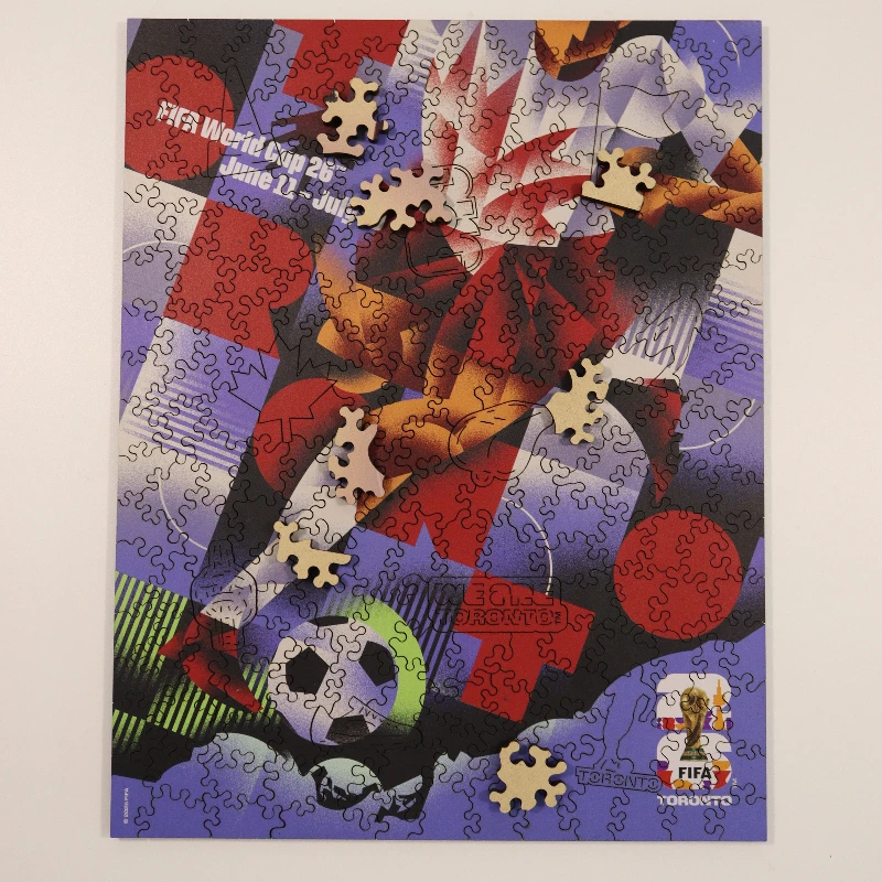 

Toronto City 2026 FIFA World Cup Themed Wooden Jigsaw Puzzle High Quality Unique Souvenir Gift for Football Fans for Adult Gifts